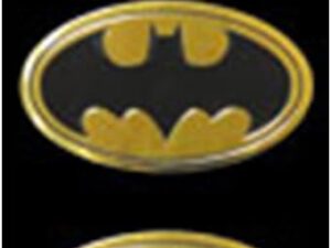 Set 4 Adesivi Batman DC Metallo Dorato (2,5 cm)