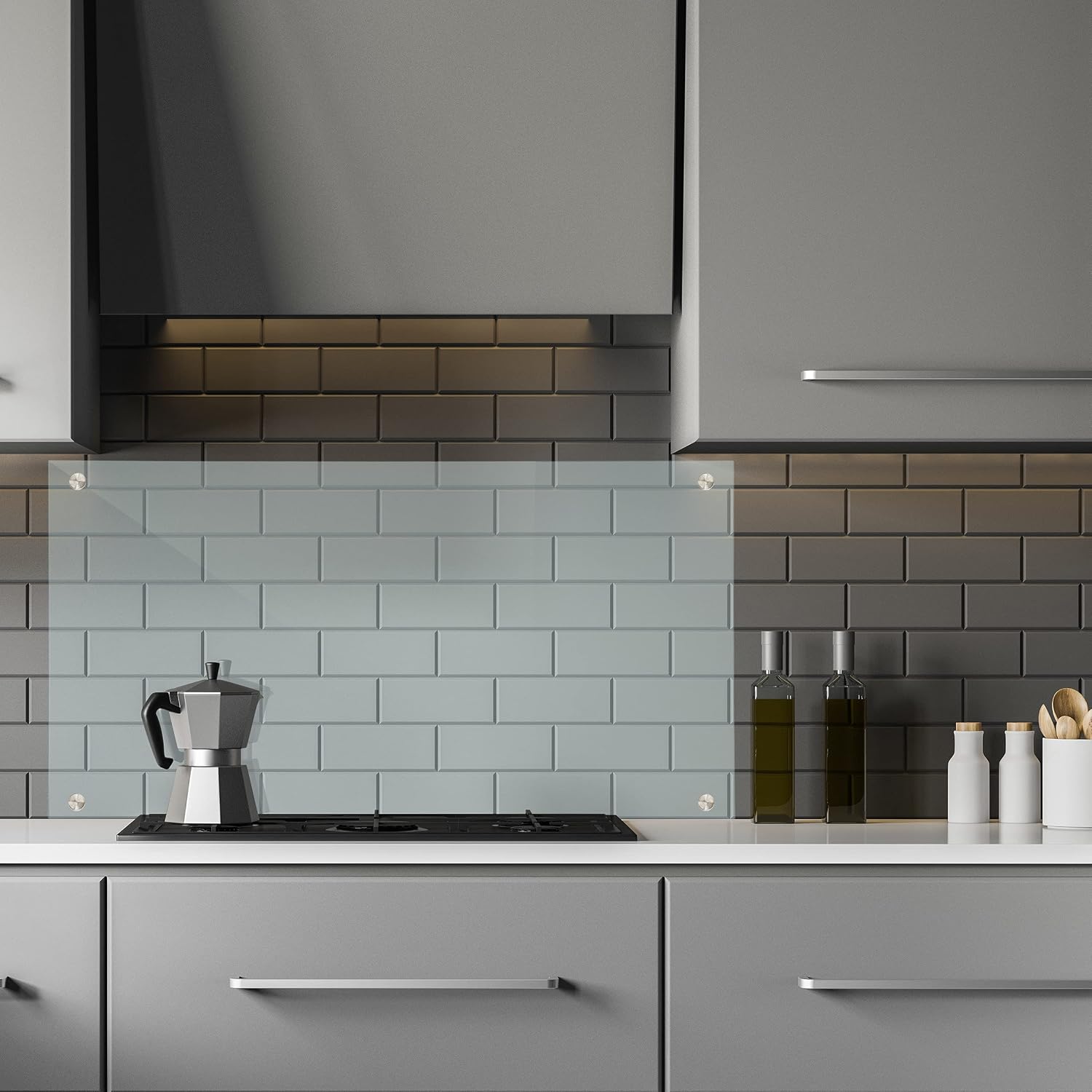 Paraschizzi Cucina Vetro 50x100 cm - Angolo Cottura