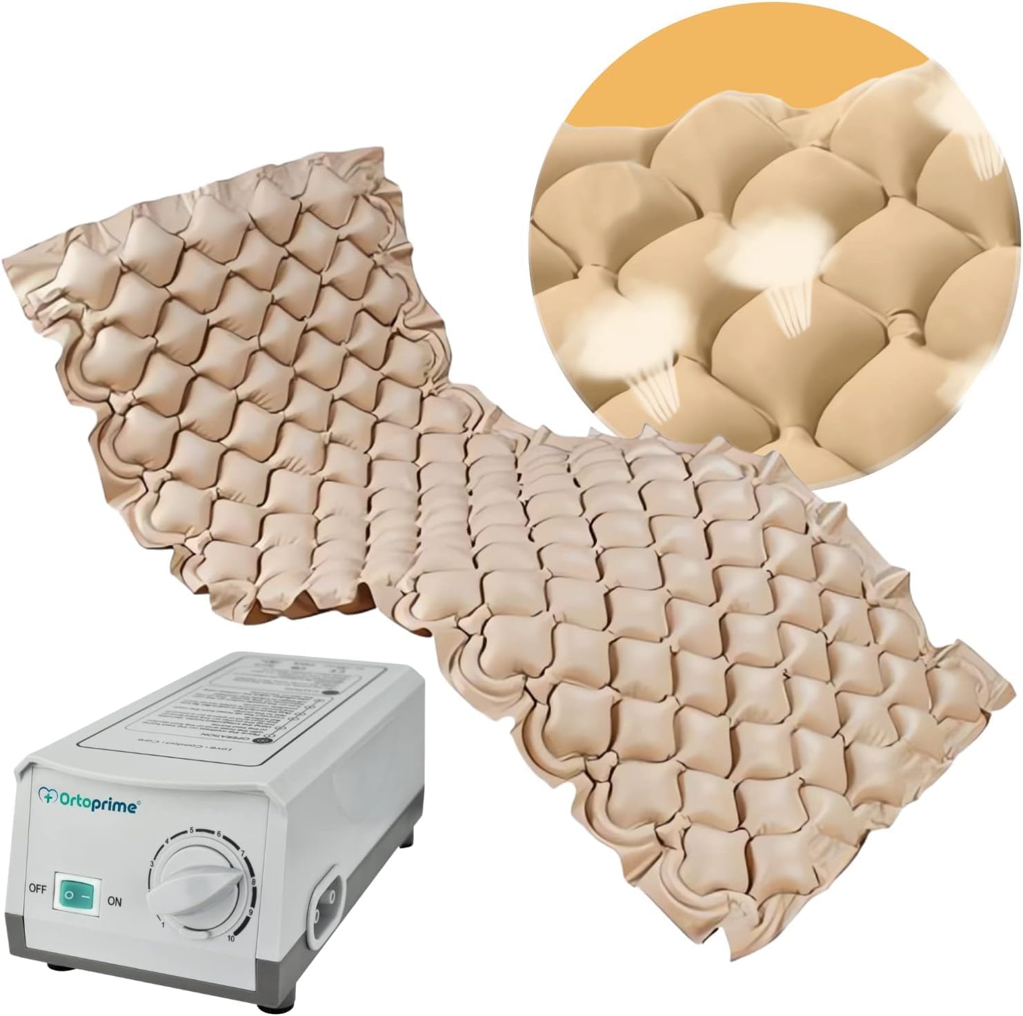 OrtoPrime Materasso antidecubito a pressione alternata 200x90x7cm