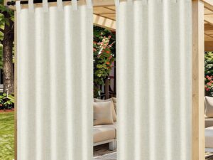 Tende Esterne Antipioggia 2 Pezzi Beige 132x215cm