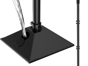 Pressino acciaio 140 cm con manico e base riempibile