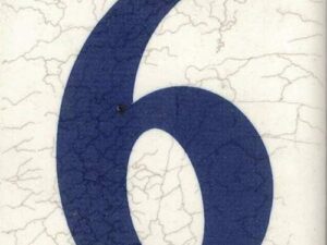 Numero civico esterno in ceramica 'Craquelé' - Numero 6