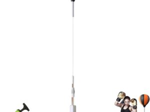 Palla da Boxe Verticale Regolabile con Rimbalzo 360°
