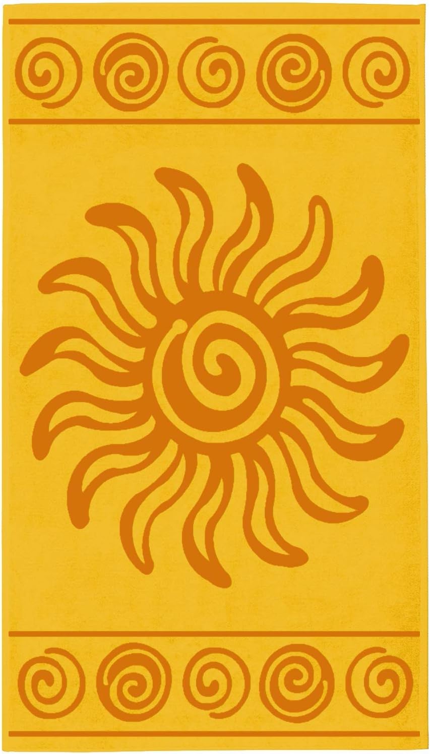 Delindo Telo Mare Tropicale Giallo - 100% Cotone Egiziano
