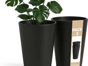 ActivoTex Vaso Alto Esterno 30 cm - Confezione 2 Pezzi