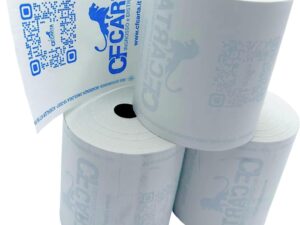Rotoli carta termica CF per cassa 10 pz 80x80mm omologata