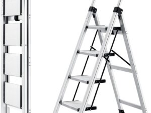 Scaletta 4 gradini XinSunho in alluminio pieghevole