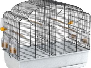 Ferplast Gabbia Uccelli Canto con Divisorio e Accessori
