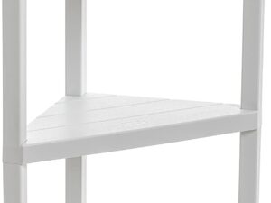 Scaffale Angolare Bagno TATAY Lombok 4 Ripiani | Bianco