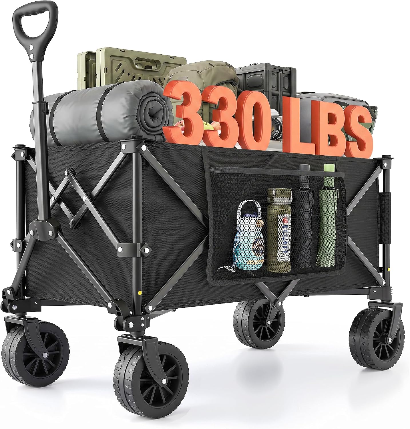 Morpilot Carrello Pieghevole 220L 150kg - Nero