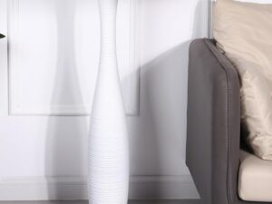 Vaso Decorativo Bianco in Resina 85 cm - Leewadee
