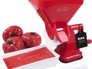 Elma Passapomodoro Manuale in plastica rosso con ventosa