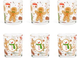 Excelsa Set 6 Bicchieri Natale Ginger 250ml