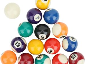 Set 16 Palline da Biliardo Resina 38mm per Mini Gioco