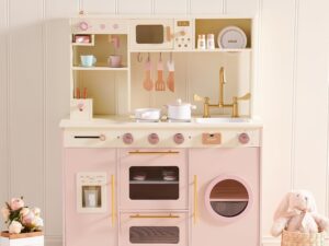 Cucina in legno per bambini ROBUD, set giocattolo completo