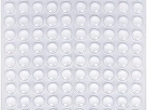 100 Paracolpi in Silicone Trasparente - Protezione per Porte e Mobili