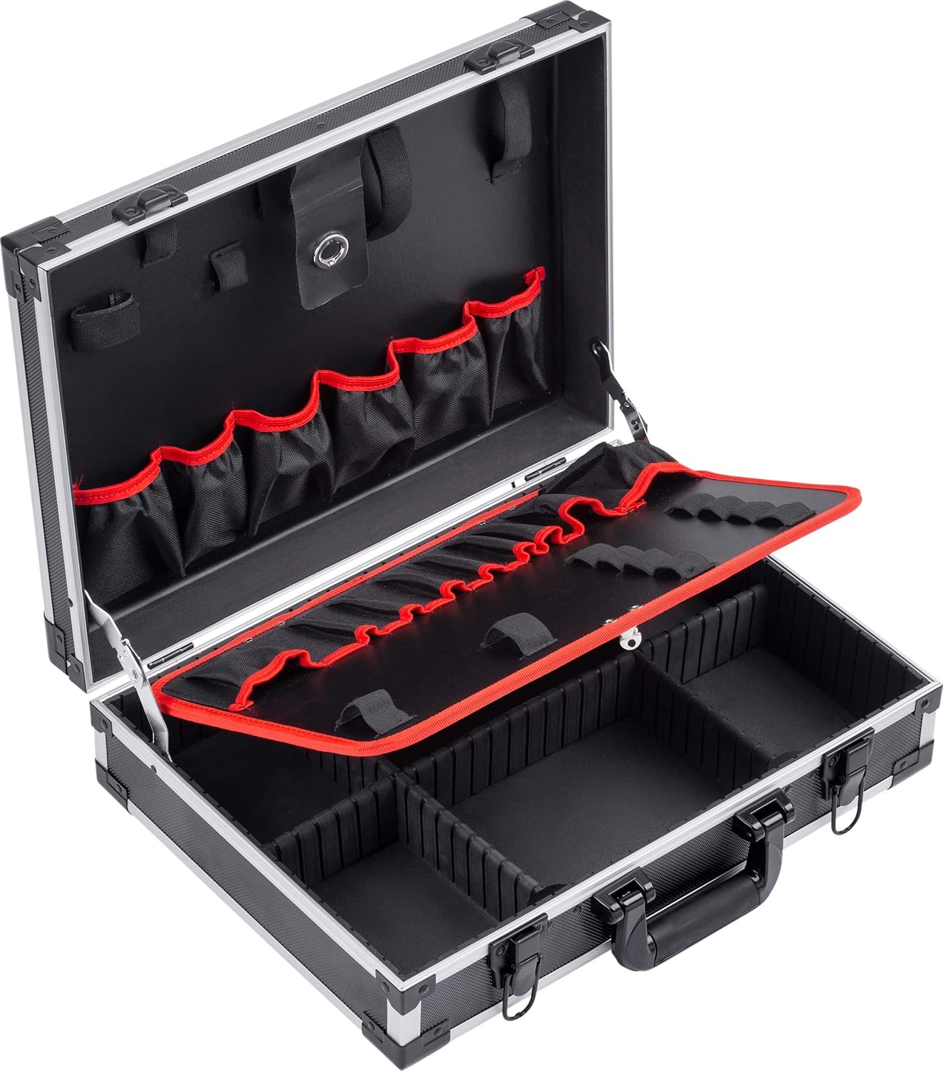 Meister Valigetta attrezzi alluminio 46x32 cm - 15 tasche