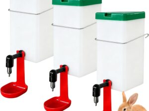 Set 3 abbeveratoi per conigli 1000 ml BYZESTY