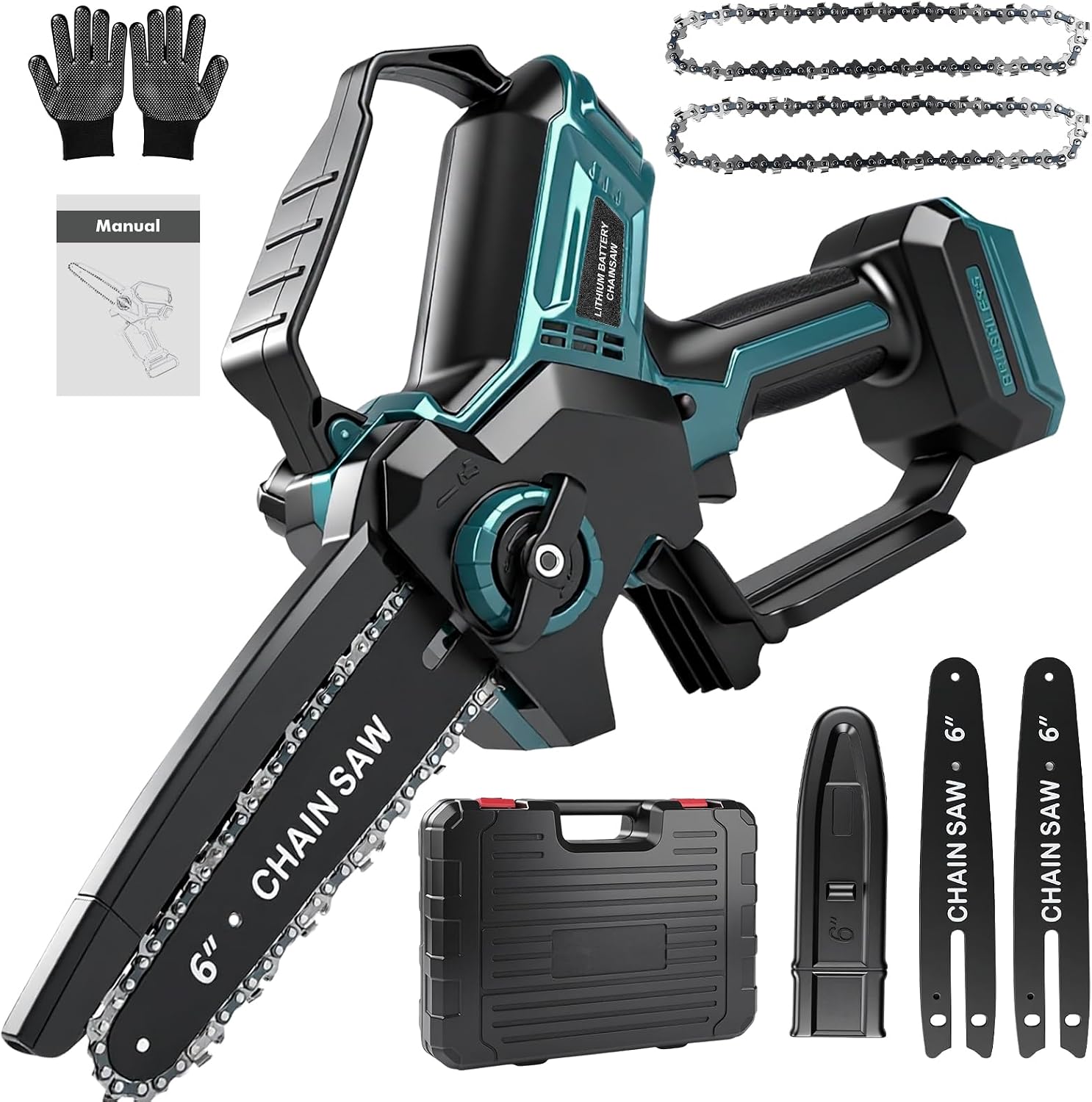 Mini Motosega Elettrica Candeon 6" a Batteria 600W