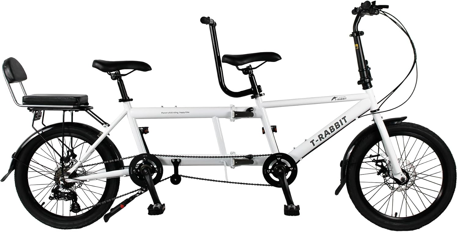 Bicicletta tandem pieghevole 3 posti SASOKI