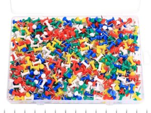 600 Puntine Colorate per Bacheche in Sughero - Runxsam