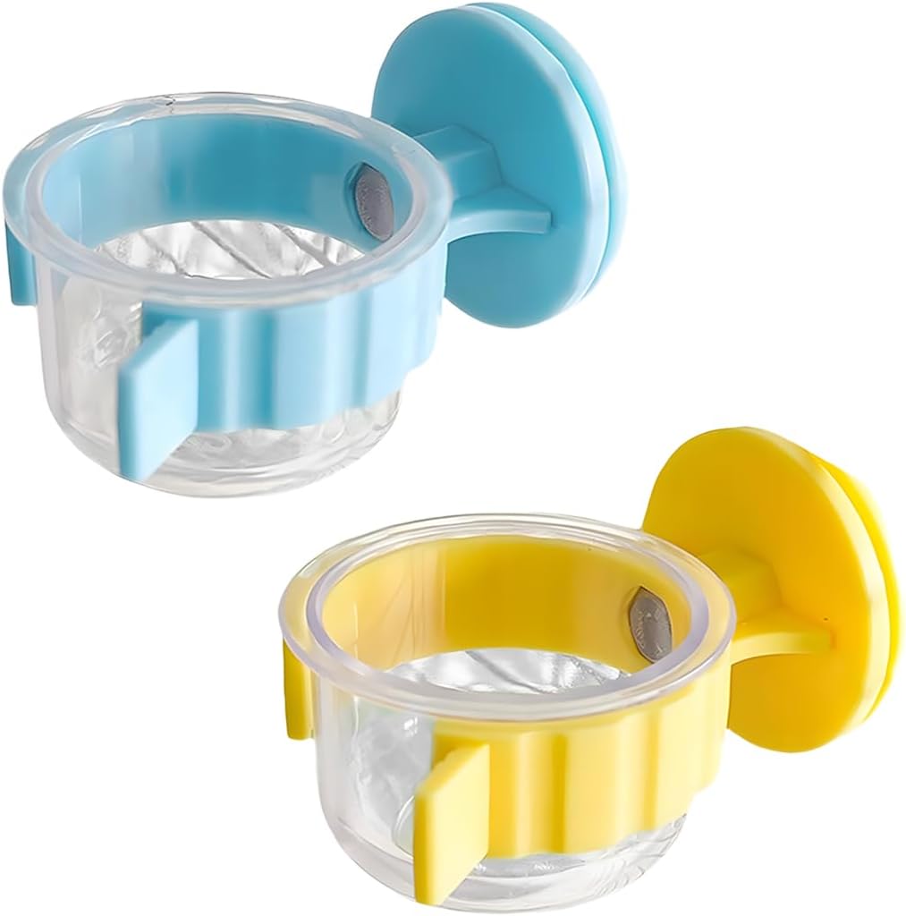 Set 2 ciotole in acciaio per uccelli e piccoli animali
