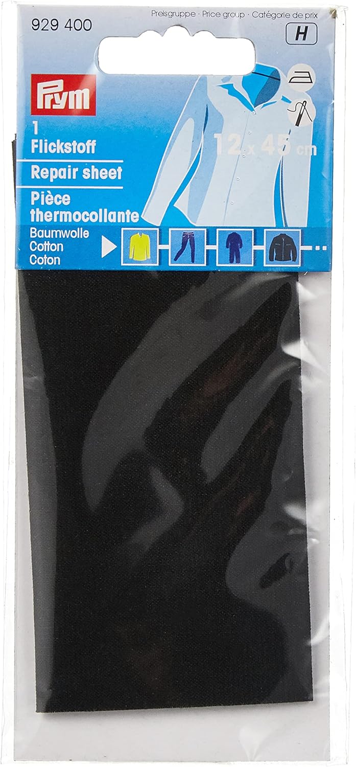 Prym Toppa Termoadesiva Nera 12x45 cm
