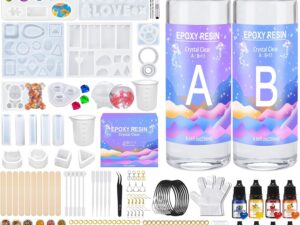 Kit Resina Epossidica Trasparente JOTOL 250ml - Per Gioielli Fai da Te
