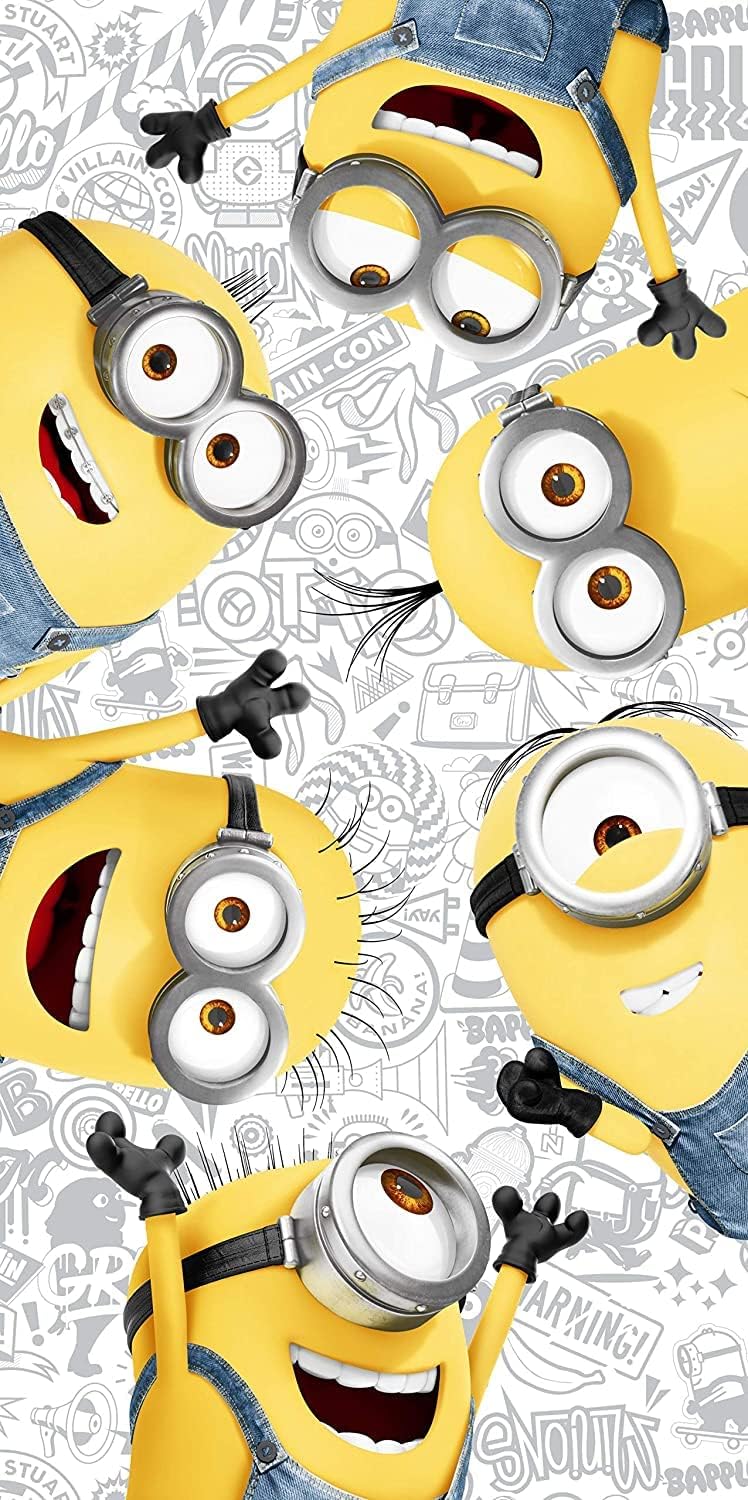Asciugamano Minions Jerry Fabrics cotone 70x140 cm