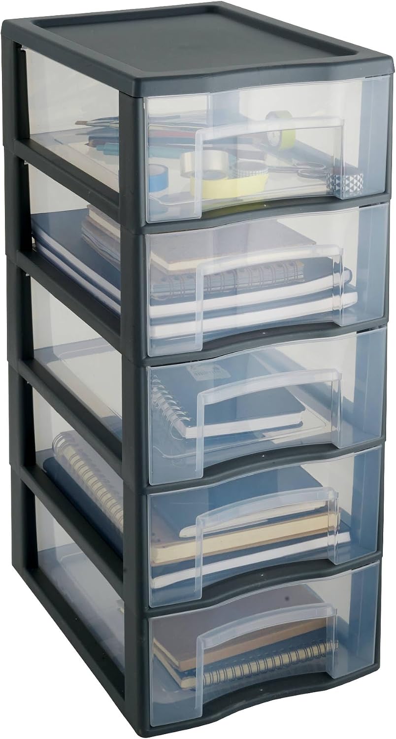 SUNDIS Tag Tower, cassettiera A4 5 cassetti, 61 cm