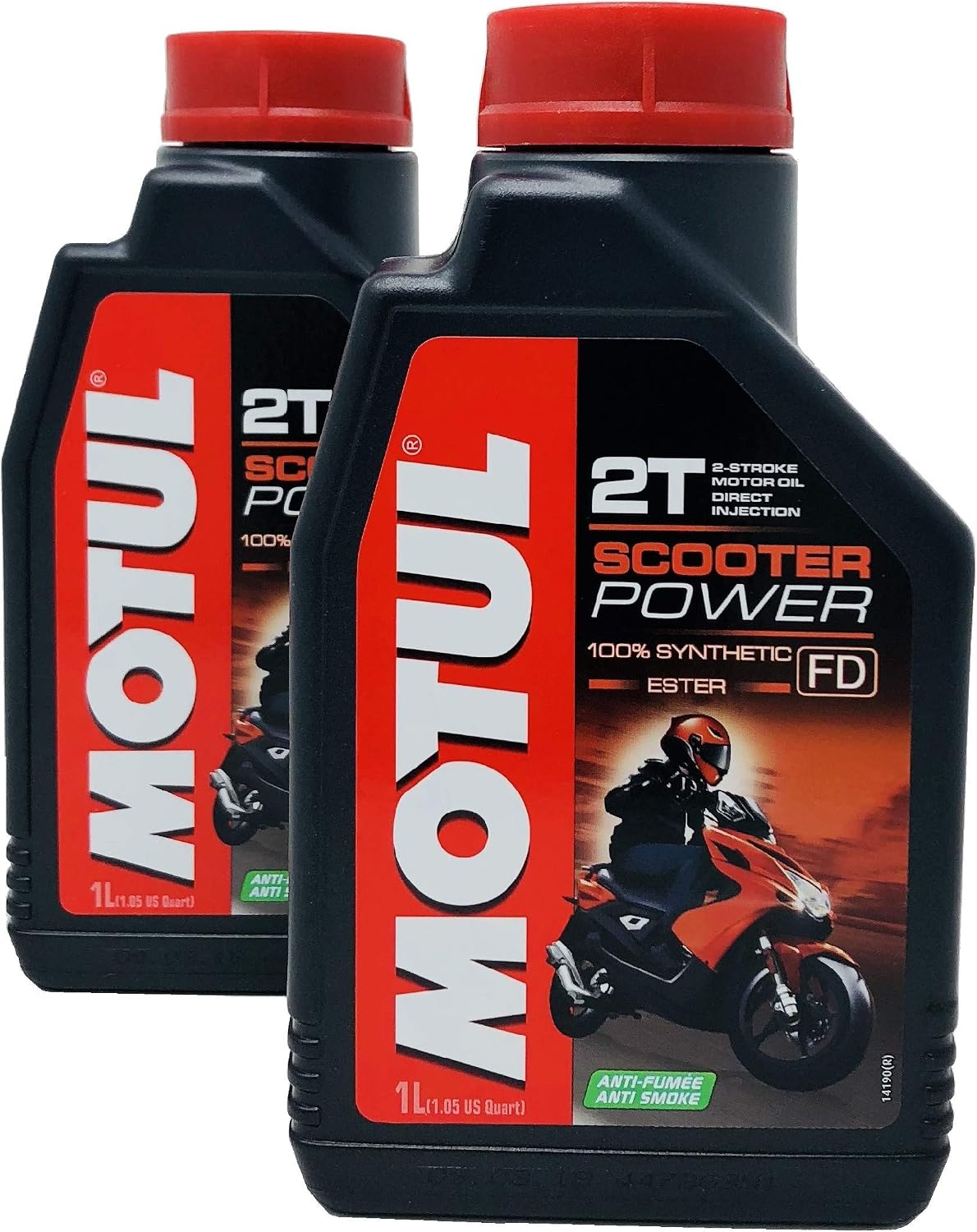 Olio Motul Scooter Power 2T 1L x2 - 100% Sintetico