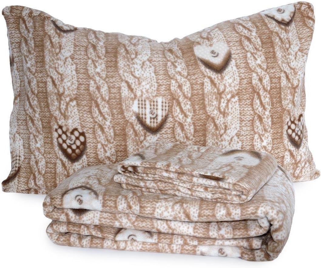 Completo lenzuola in pile Wool Shabby beige Q193