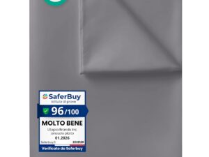 Lenzuolo Matrimoniale Utopia Bedding 270x290 cm Grigio OEKO-TEX