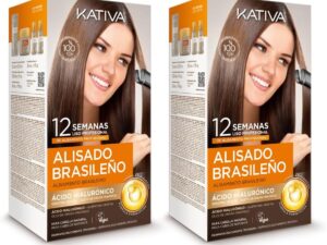 Kativa Lisciatura Brasiliana 2 Confezioni - Acido Ialuronico e Cheratina