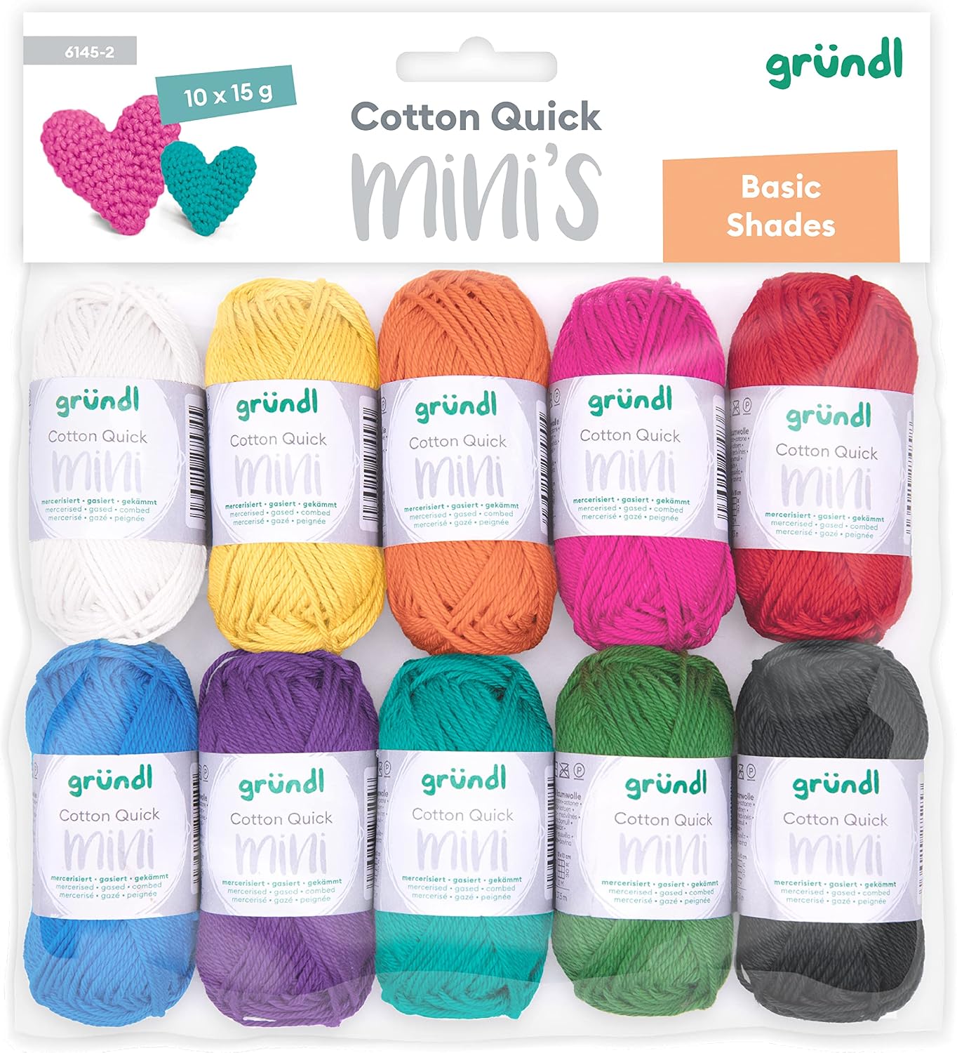 Set Mini Lana Cotton Quick Gründl - 10 colori marrone