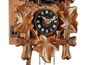 Orologio a cucù Eble in legno 22 cm con 10 melodie
