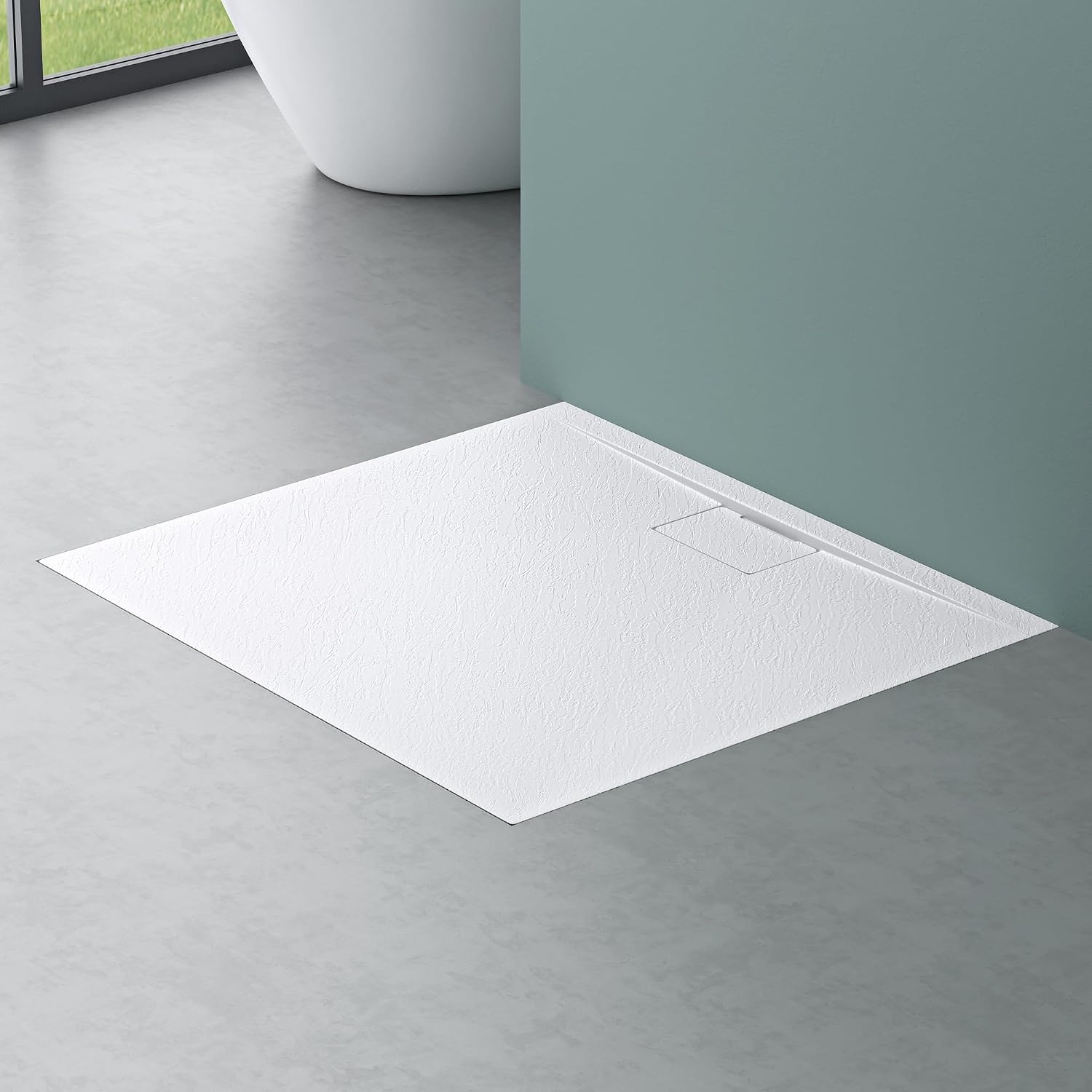 Mai & Mai Piatto Doccia 70x90 cm in Resina Effetto Pietra