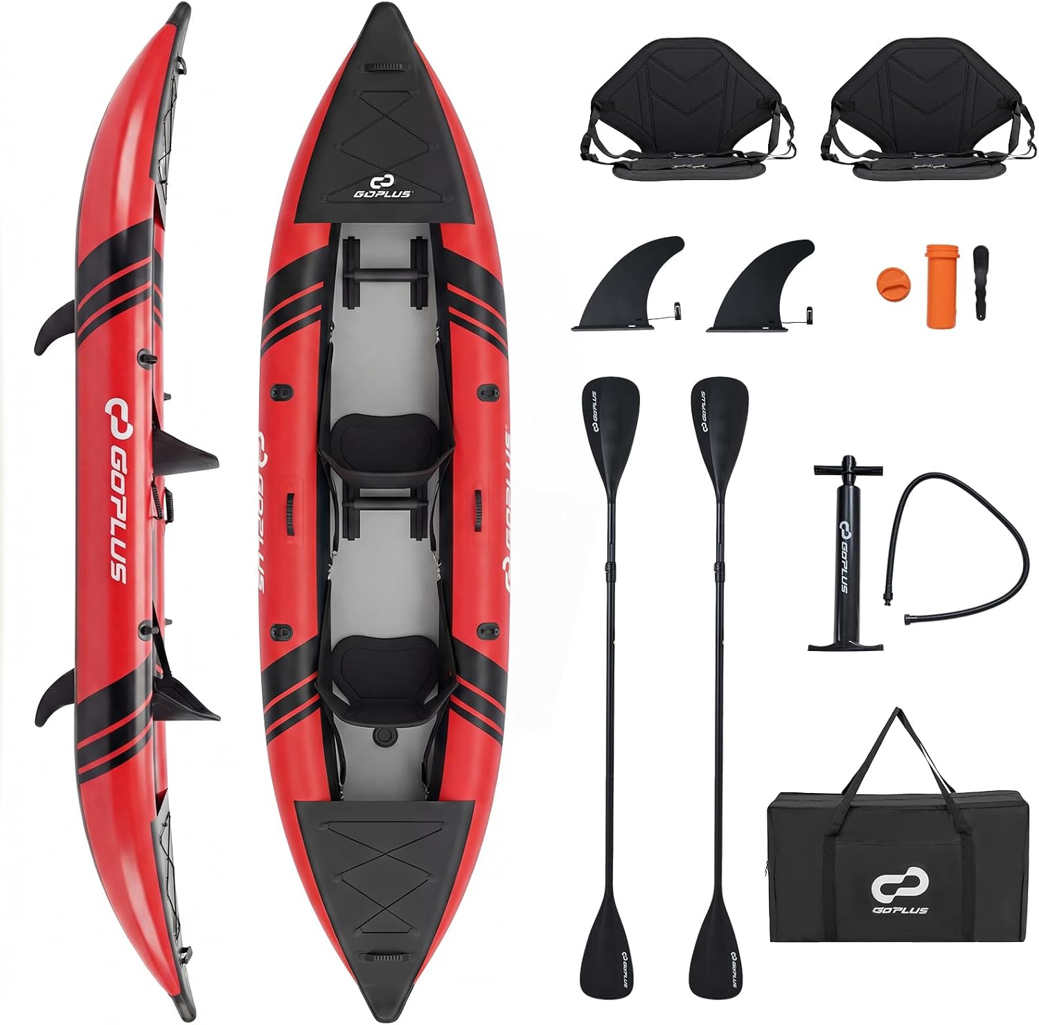 GOPLUS Kayak Gonfiabile 2 Posti con Accessori