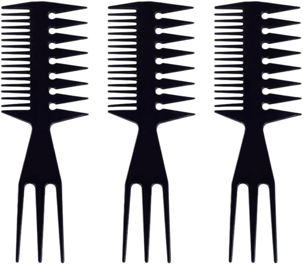 Set 3 pettini 3 in 1 per capelli: antistatico e versatile