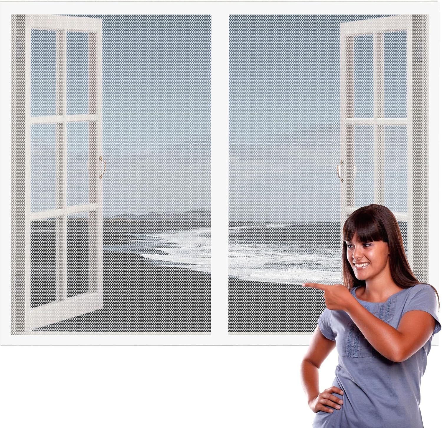 Zanzariera magnetica 78x133 cm per finestre