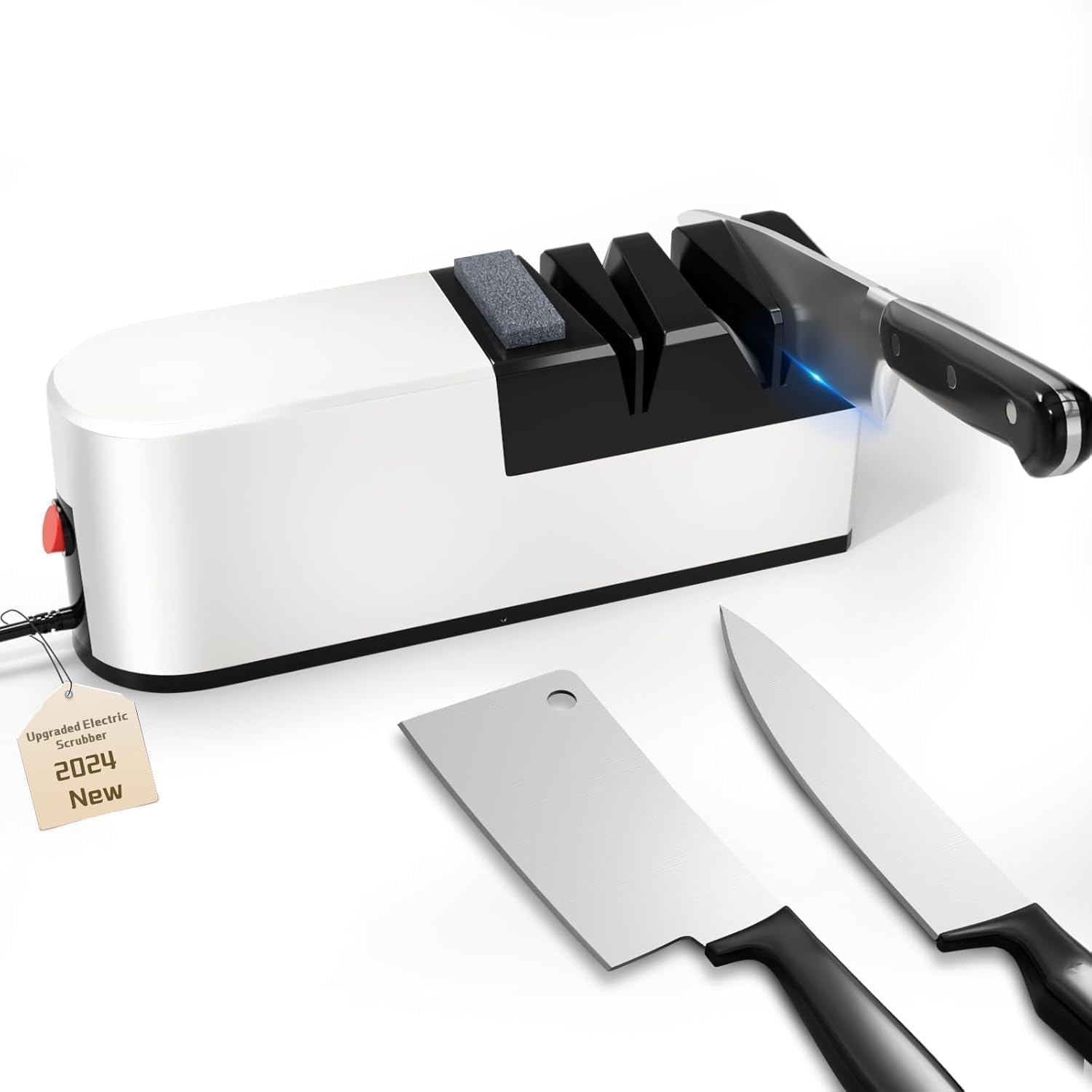 Affilacoltelli elettrico Kiseely 5 in 1 per lame diritte