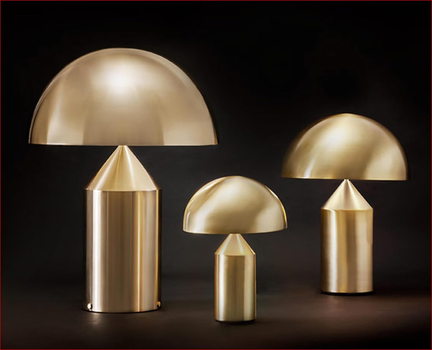 Oluce Atollo 239 Lampada da Tavolo Oro Dimmerabile