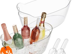 Lifewit Secchiello Ghiaccio 6.5L, Set di 2 - Ideale per Vino e Birra