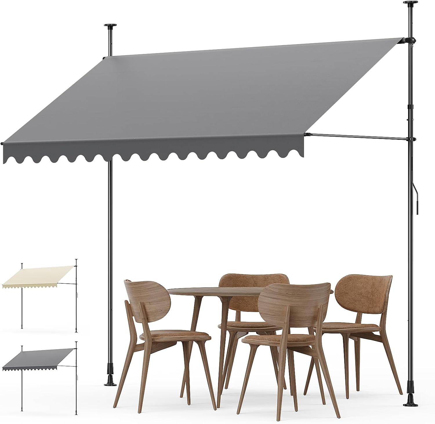 Tenda da sole a bracci con manovella 300x180 cm