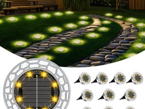 FIFlying Luci Solari LED da Giardino, 10 pezzi