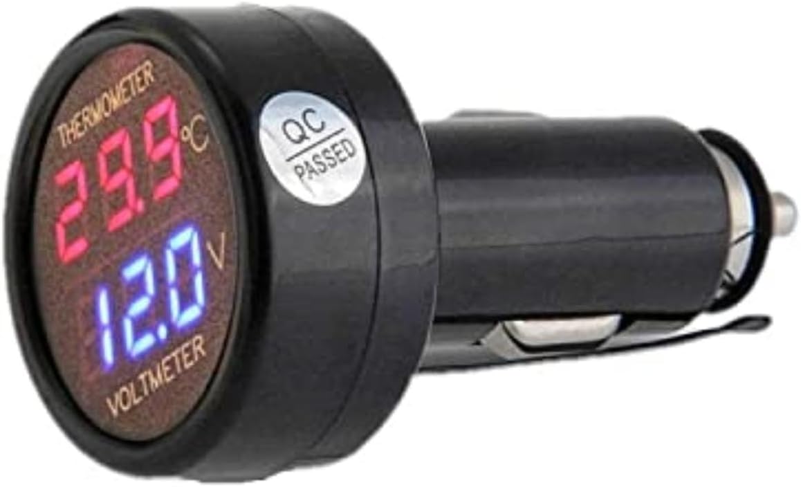 Termometro Auto 12V/24V: Voltmetro + Termometro Digitale