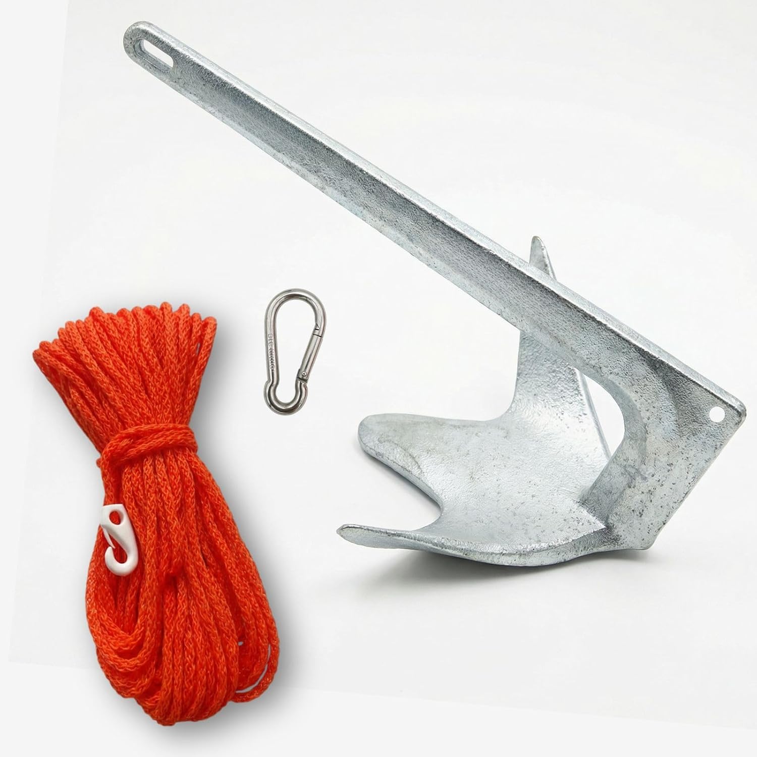 Ancora Bruce Glac trefoil zincata 2,5Kg-10Kg con cima 30m