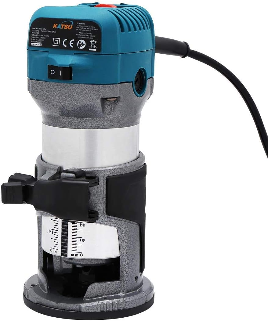 KATSU Rifilatore Fresatrice Verticale 710W per Legno