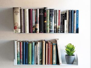 MILUKA Mensole 2 Pezzi 60 cm | Libreria Sospesa Bianca