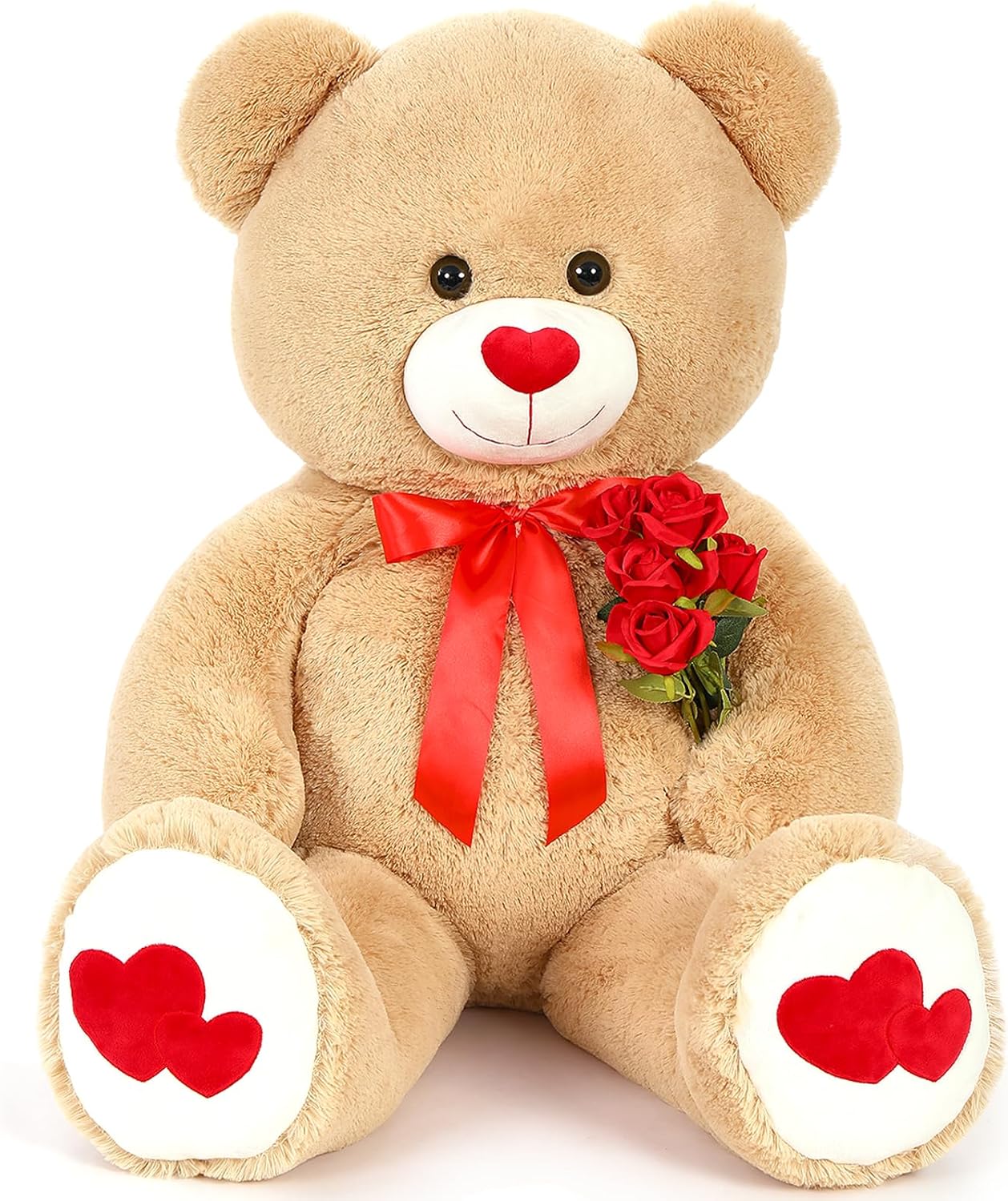 MorisMos Orso Peluche Gigante Marrone 120cm - Regalo Originale